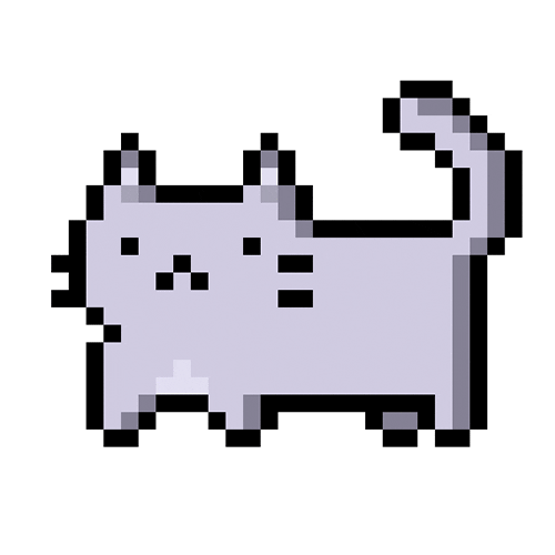 Cat Pixel Art By Hoppip Find Share On GIPHY