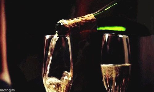 champagne animated GIF