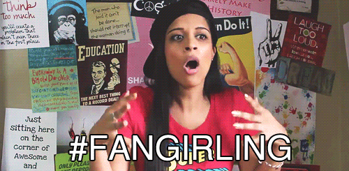 fangirling animated GIF 
