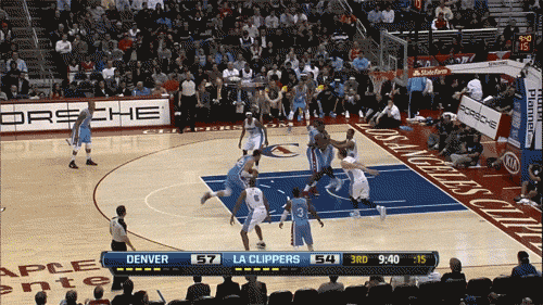 nba dunk blake griffin clippers lob city animated GIF