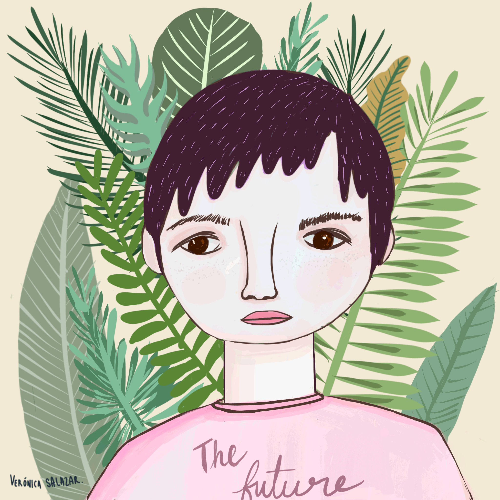 girl pink gif by verónica salazar