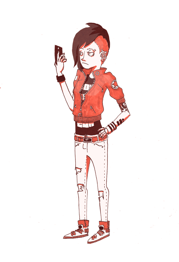 bored punk gif by elle - find & share on giphy