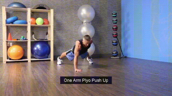 one arm press up