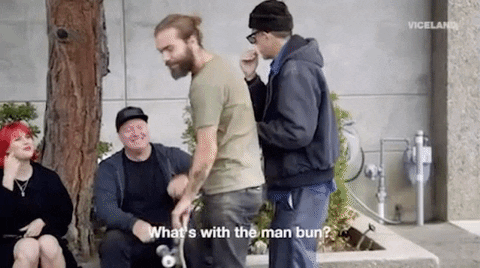Man Bun GIF by KING OF THE ROAD - Find & Share on GIPHY