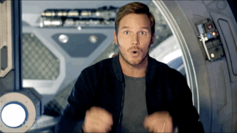 Chris Pratt Wow GIF by sahlooter - Find & Share on GIPHY