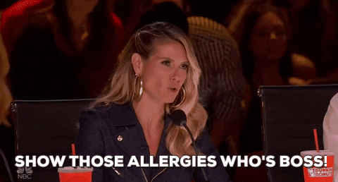 Heidi Klum Show Those Allergies Who'S Boss GIF by America's Got Talent - Find & Share on GIPHY