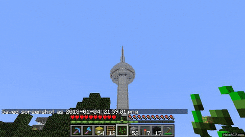 minecraft cn months tower animated GIF