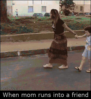 When Mom Meet Her Friend in funny gifs