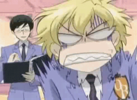 this gif has everything: 42, ouran, procrastinating, stupid dog!