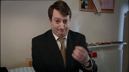 Image result for david mitchell wanker gif