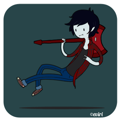 this gif has everything: cute, vampire, adventure time, marshall