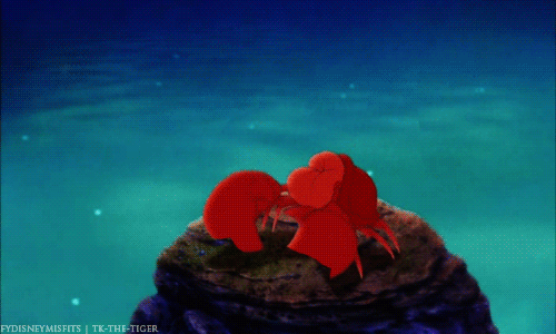 this gif has everything: disney, cartoons & comics, sebastian