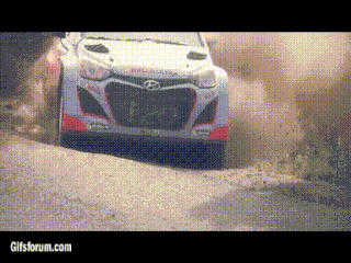 dump slowmo wrc animated GIF