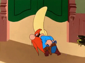 ... bugs bunny yosemite sam merrie melodies whats up doc animated GIF