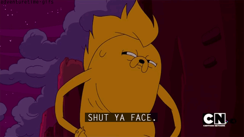 advent time shut up gif