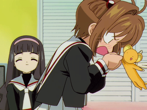 sakura card captors anime girl gif
