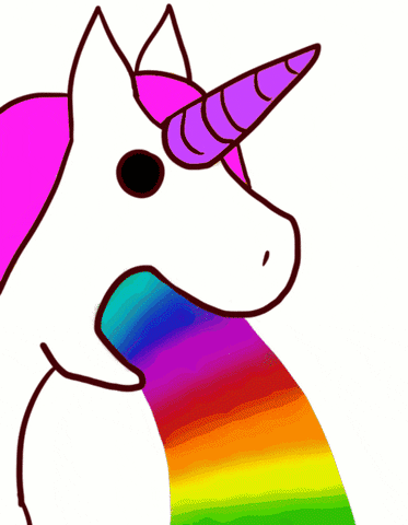 rainbow unicorn unicorns rainbows rainbow unicorn animated GIF