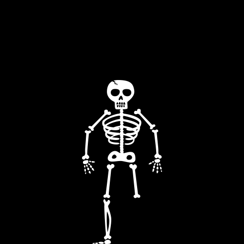 halloween skeleton happy halloween animated GIF