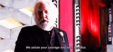 The Hunger Games President Snow animated GIF