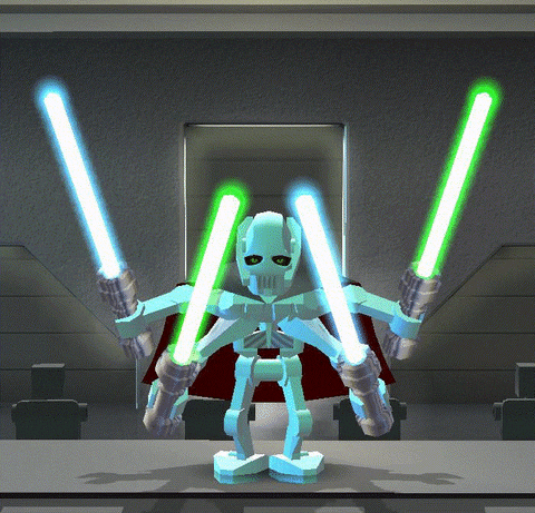 star wars video game general grievous lego star wars animated GIF