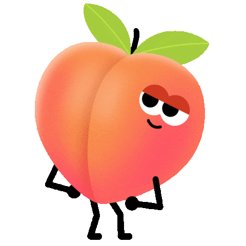 Peach Sticker by Ross Plaskow