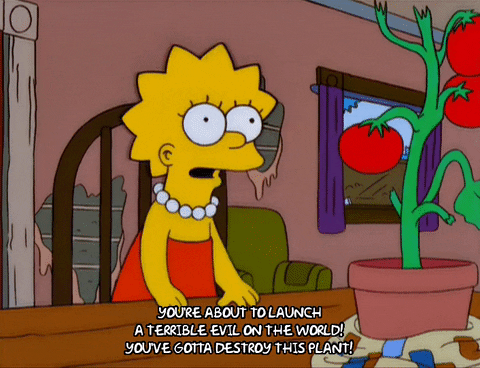 lisa simpson farming gif - find & share on giphy