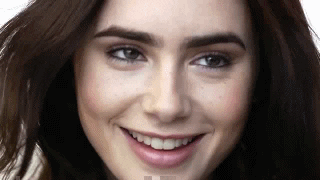 lily collins animated GIF