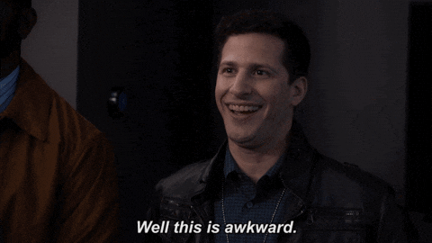 Awkward Andy Samberg GIF by Brooklyn Nine-Nine - Find & Share on GIPHY