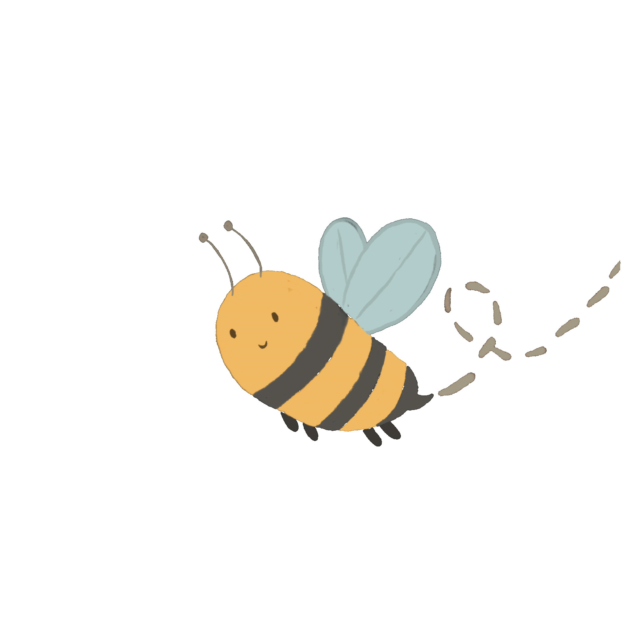 Happy Bee Sticker for iOS & Android | GIPHY