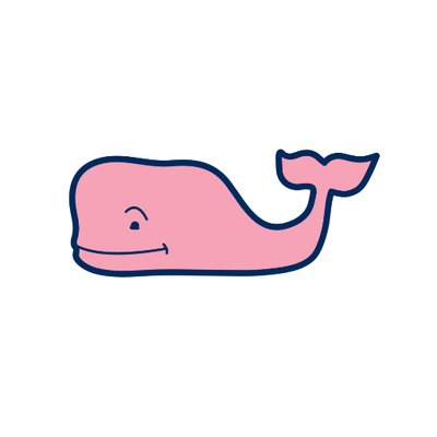 TPW NEW Authentic Vineyard Vines Sticker Surfboard Sunglasses Whale Decal 