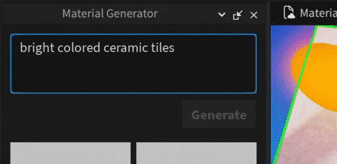 The new AI Material Generator in #Roblox Studio allows you to type