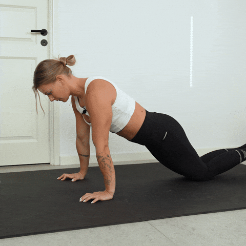 knee push ups exercise demonstration