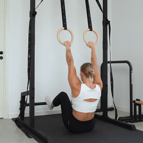 elevated jackknife pull up exercise demonstration