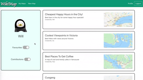 "GIF of list view in action"