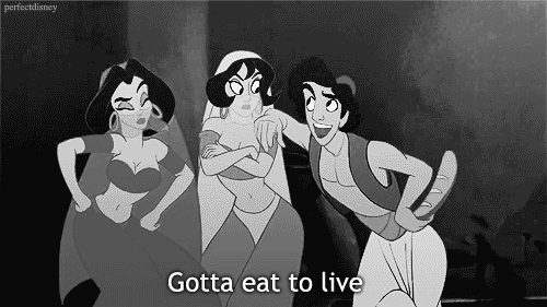 Image result for gotta steal to eat aladdin gif