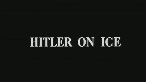 A Hitler GIF where the furor shows off graceful feats of dancing on ice in full Nazi uniform. 