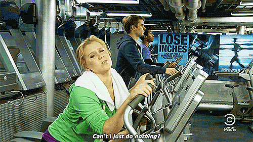 fitness tired amy schumer nothing lazy