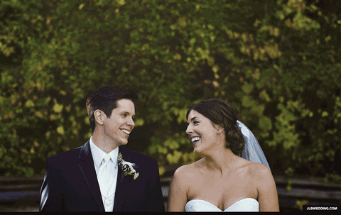 laugh wedding green michigan bride