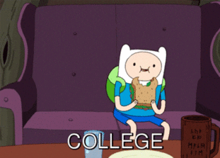 reaction reactions college adventure time finn