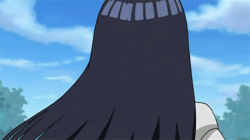 hinata hyuga in waterfall gif