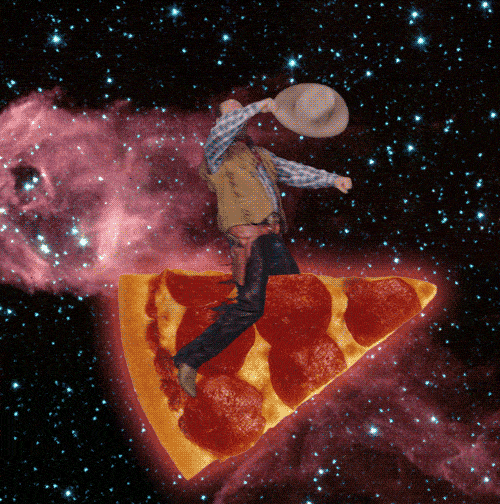 Space Pizza Animated GIF