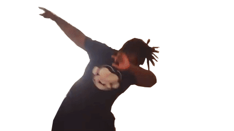 Dab Sticker for iOS & Android | GIPHY - 480 x 270 animatedgif 335kB