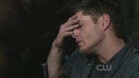 Dean Winchester Facepalm GIF - Find & Share on GIPHY