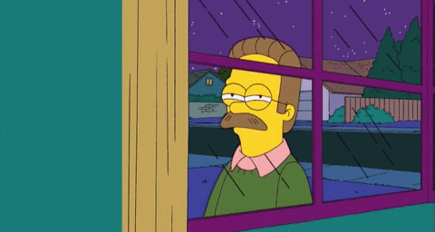 Suspicious Ned Flanders GIF - Find & Share on GIPHY