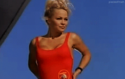 Pamela Anderson on Bay Watch