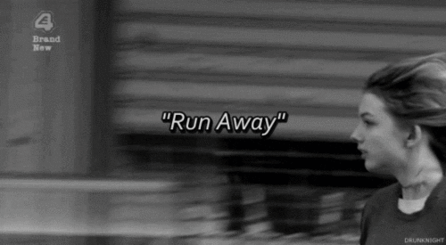 Run Away Go Go Go GIF - Find & Share on GIPHY