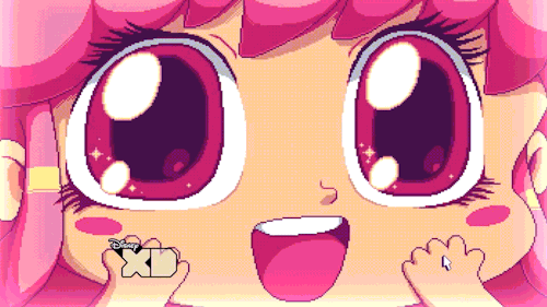 anime happy excited big eyes