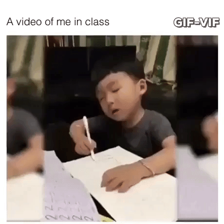 Me In Class in funny gifs