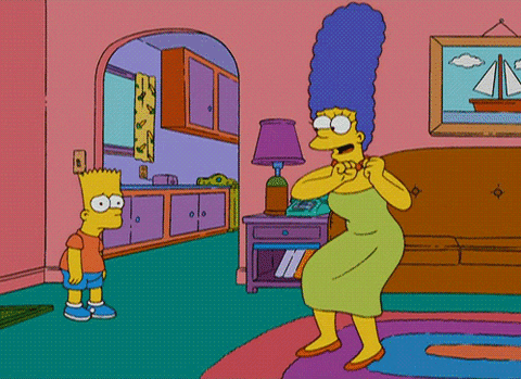the simpsons marge simpson dancing mom mother