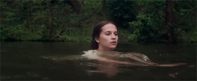 Alicia Vikander Swimming GIF - Find & Share on GIPHY